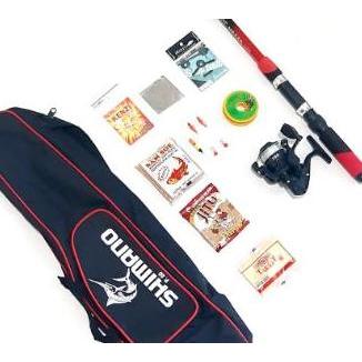 1 Set Alat Pancing 5Komplit Joran Reel Tas Senar Kaiil Pelampung