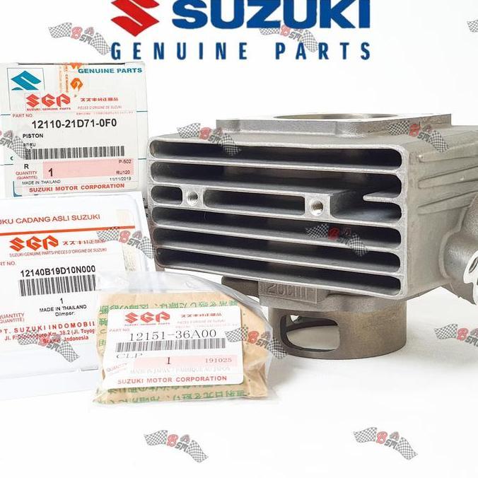 BLOCK SEHER CYLINDER BLOCK SEHER SATRIA 120 R 2 TAK ORIGINAL SUZUKI MOTORCYCLE PISTON ORIGINAL DAN T