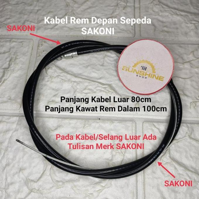 Promo Kabel Kawat Rem Depan Sepeda Sakoni U-Brake Dan V-Brake Sepeda Mtb Federal Bmx Mini Citybike C
