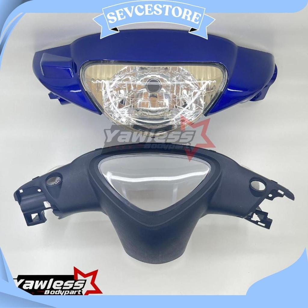 Batok Depan Mio Sporty Biru Tua Tahun 2003 / Totok Mio Sporty Biru Tua + Mika Speedometer Ori