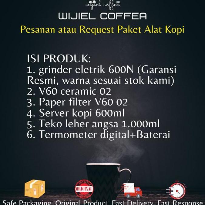 Alat Kopi Manual Brewing Grinder Electric V60 Gooseneck Coffee Maker
