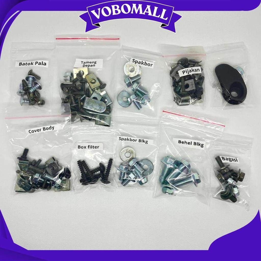 Baut Body Beat Karbu Full Set / Baut Body Halus Beat Karbu Ori