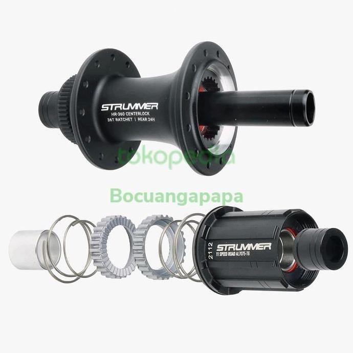 Hub freehub Roadbike centerlock TA HR360 Ratchet 36T strummer 24Hole
