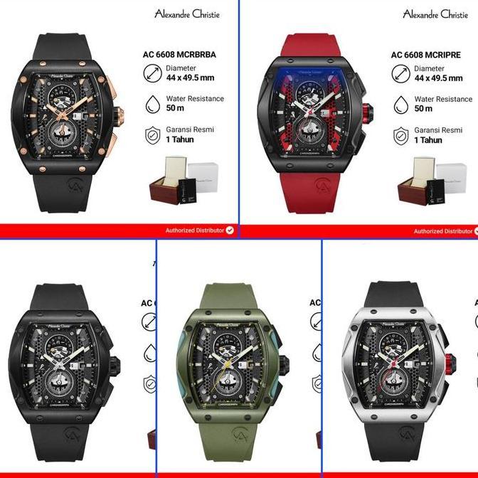 ALEXANDRE CHRISTIE AC6608 AC 6608 JAM TANGAN PRIA ORIGINAL