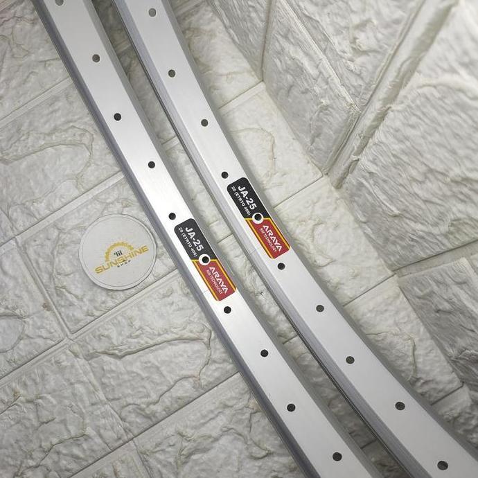 Promo Rims Velg 20 Murni Araya Ja25 Etrto 406 Lubang 36H Rim Alloy Single Wall Tapak Lebar Silver Se