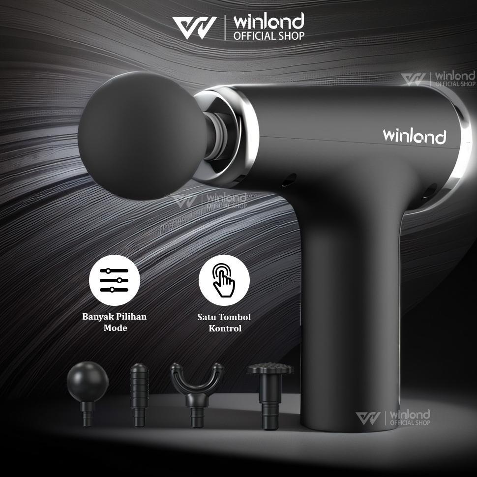Winland Massage Gun Alat pijat 4 in 1  Alat fitnes/mainan dewasa pria dan wanita Alat kesehatan