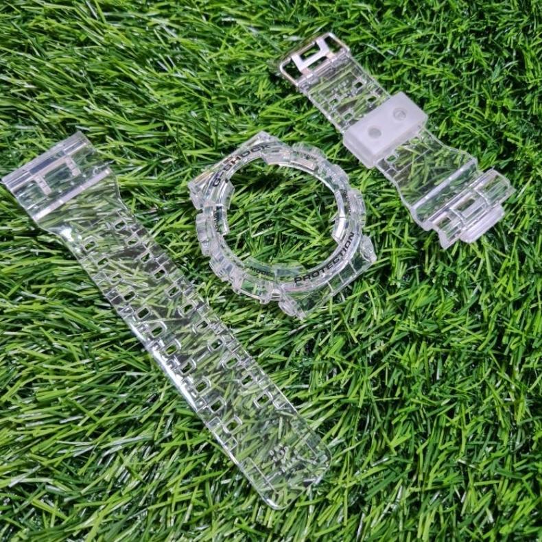 BNB Bezel Strap G-SHOCK GA-100 GA-110 GA-120 GD-120 Clear Black Aksesoris jam tangan
