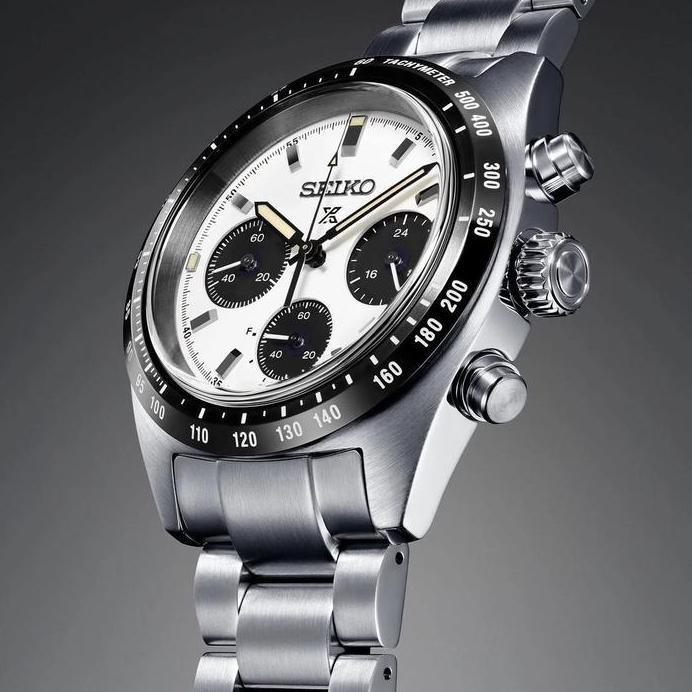 Jam Tangan Pria Seiko Prospex SSC813P1 Solar Chronograph PANDA Stainless Steel SSC813