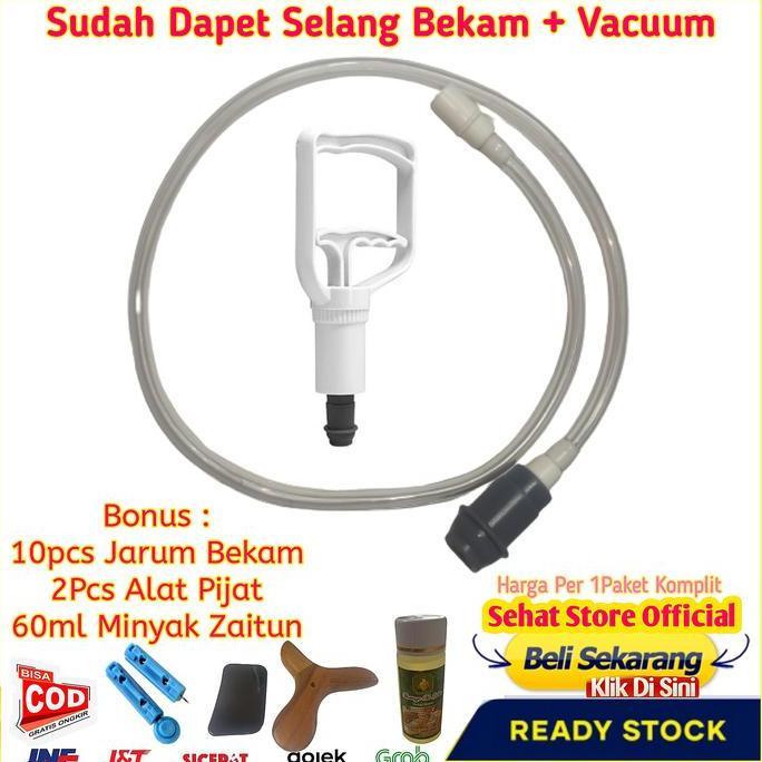 Ready stock Alat Bekam Kulit Badan Lengkap Kop Angin isi 12 Cup Set Tabung Komplit Pen Jarum Becam S