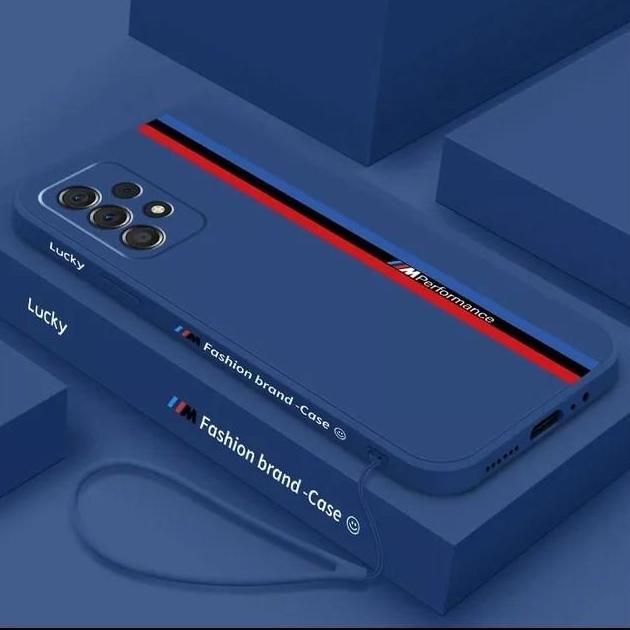 DV110 >> Case Samsung Galaxy A51 silikon model BMW dengan bahan Soft Liquid Silicone Fashion Protect