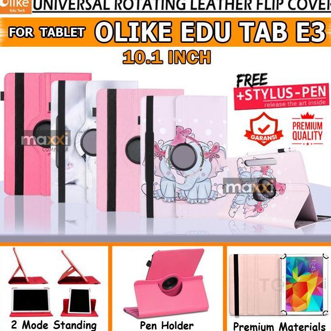 DI109 >> Olike Edutab Edu Tab E3 Flipcase Case Sarung Kesing Anak Gambar Lucu