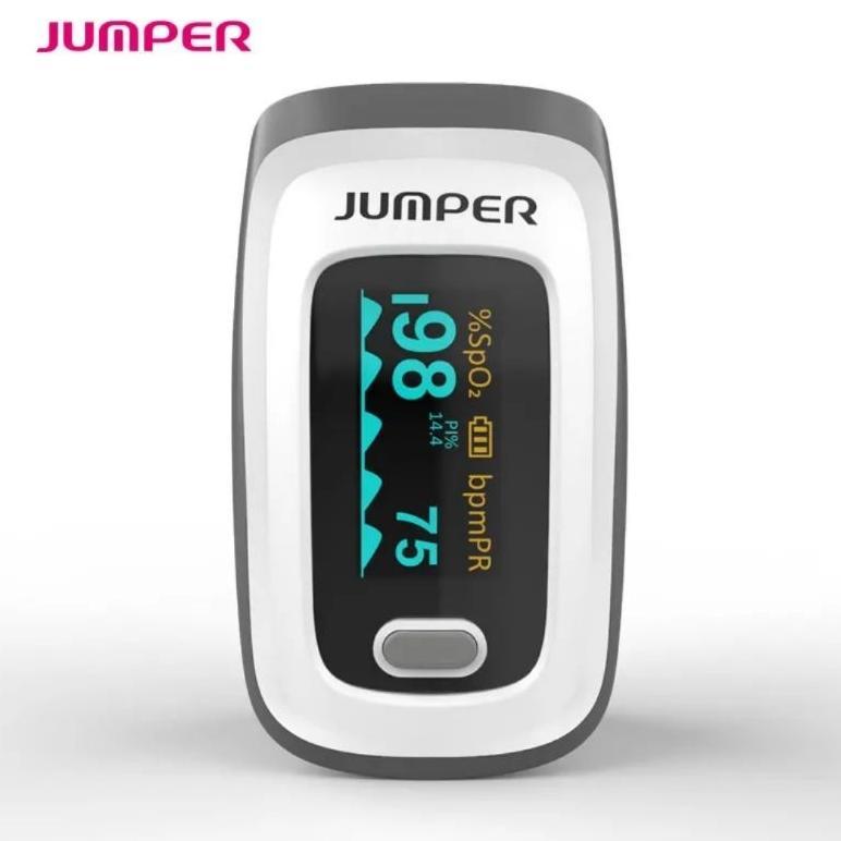 Pulse Oxymeter Jumper JPD 500 OLED  Finger Pulse Oxymeter  Saturasi Oksigen  Pulse Oksimeter Alat ke