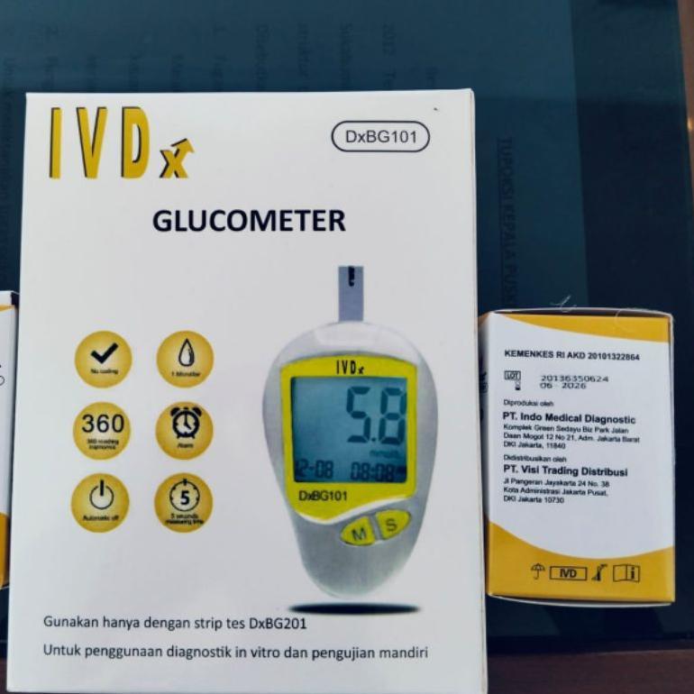 Alat Glucometer IVD Cek Gula Darah Digital Alat kesehatan