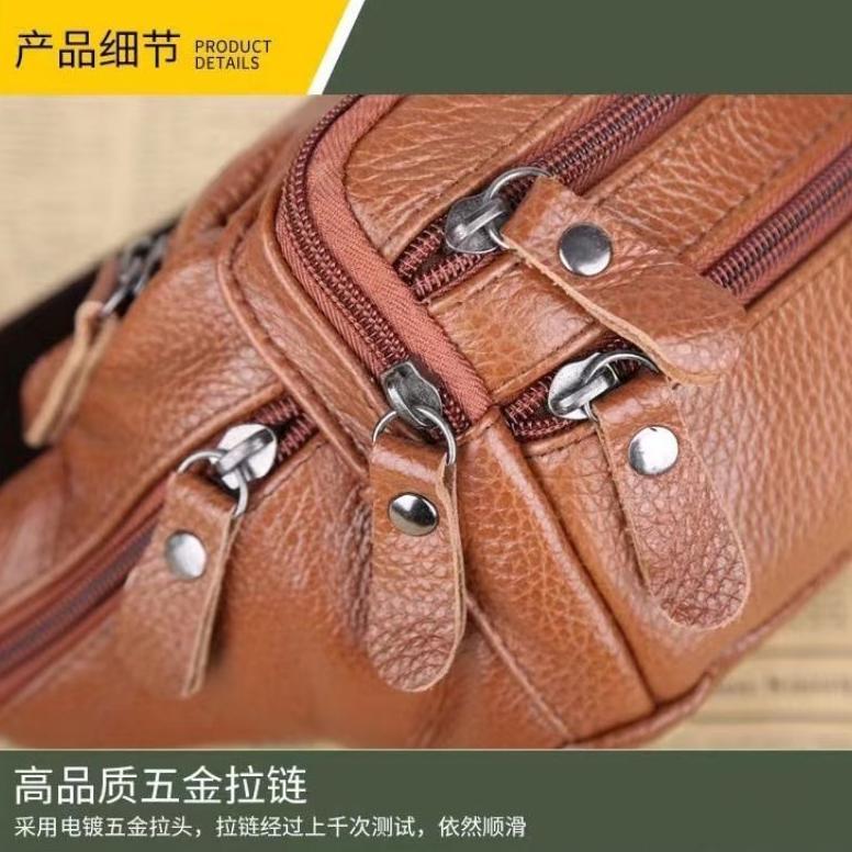 Tas Pinggang Kulit Tas pinggang Kulit Sapi Pria /wanita import 88