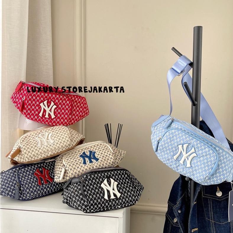 Tas Waistbag Pria MLB NY Yankees Monogram - Black