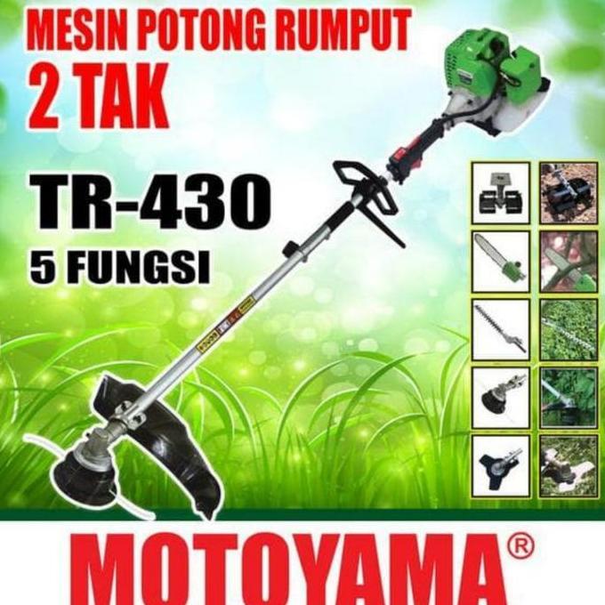 PHRENA Mesin Potong Rumput MOTOYAMA TR430 5 IN 1 Potong Rumput Multifungsi
