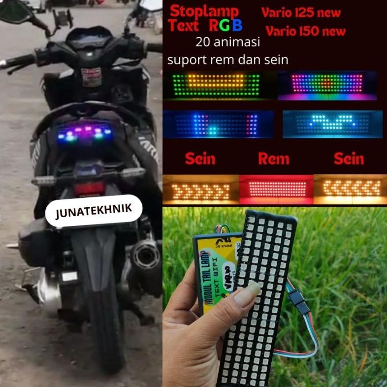 stoplamp Vario 125/150 new running text rgb