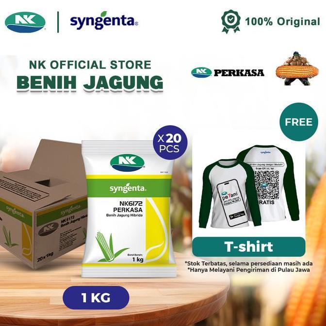 Benih Jagung NK 6172 | NK PERKASA - 20Kg - Free T-shirt