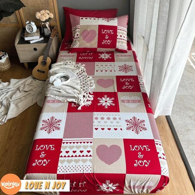 sprei motif natal katun Bantal Guling