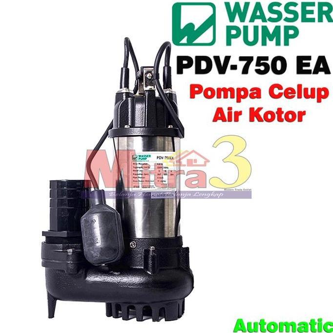 .........] WASSER PDV-750 EA Mesin Pompa Air Celup Otomatis Sirkulasi Air Kotor PDV750EA PDV 750EA