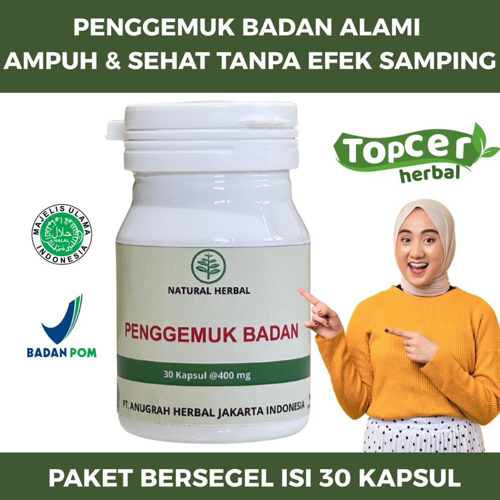 GRATIS ONGKIR Penggemuk Badan NATURAL HERBAL BPOM Obat Gemuk Sehat Herbal Alami Permanen Penambah Na