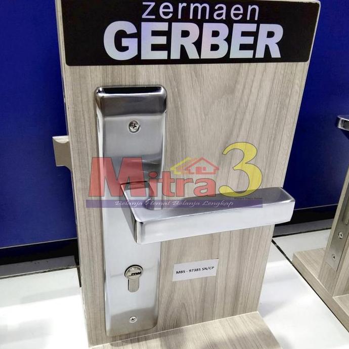 %%%%] Kunci Pintu GERBER MBS-97385 Lengkap Handle + Body + Silinder