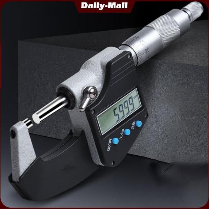 DIGITAL MICROMETER 0.001MM OUTSIDE MICRO METER MIKROMETER 0-25 MAGNETI ORIGINAL DAN TERPERCAYA