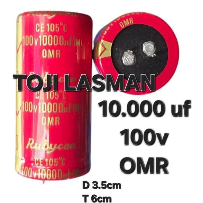 ( 10.000 Uf 100V Rubicon ) Elko Elko Psu 10.000 Uf Mikro Micro Merah Uf 100 V Volt 10K 10.000Uf 105 