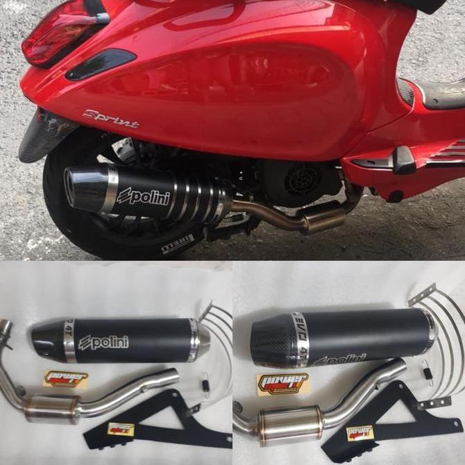Knalpot custom vespa sprint primavera racing polini Original