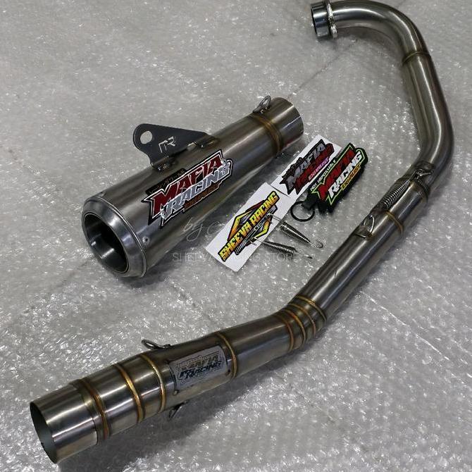 KNALPOT RACING MAFIA MP5 SUPER MX NEW MX OLD MX135 FULSET BISA POSTEP DEPAN STD / BISA UB Original