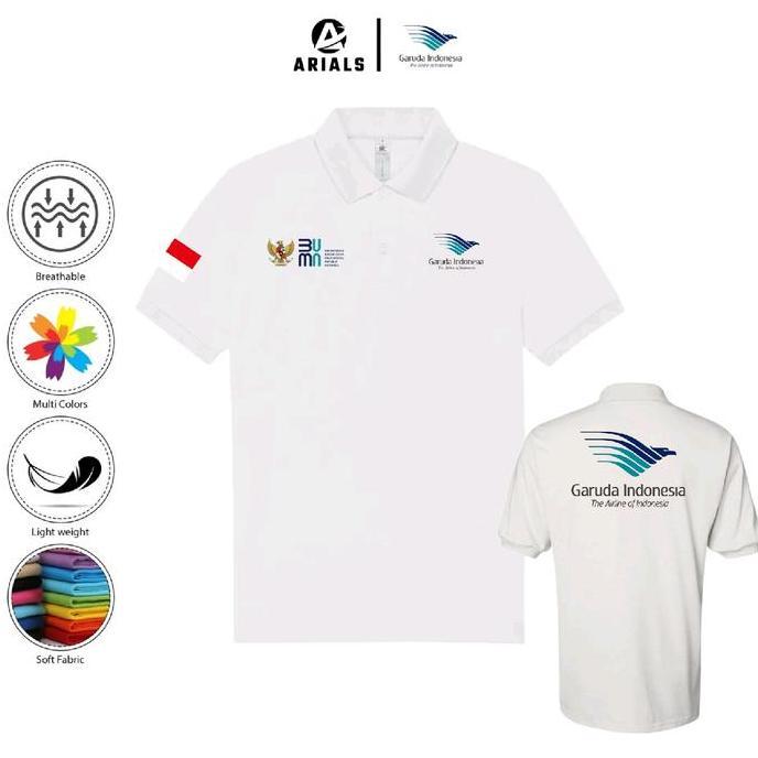 DT9 >> Arials Polo shirt Baju Kaos Kerah Maskapai Garuda Indonesia Airlines