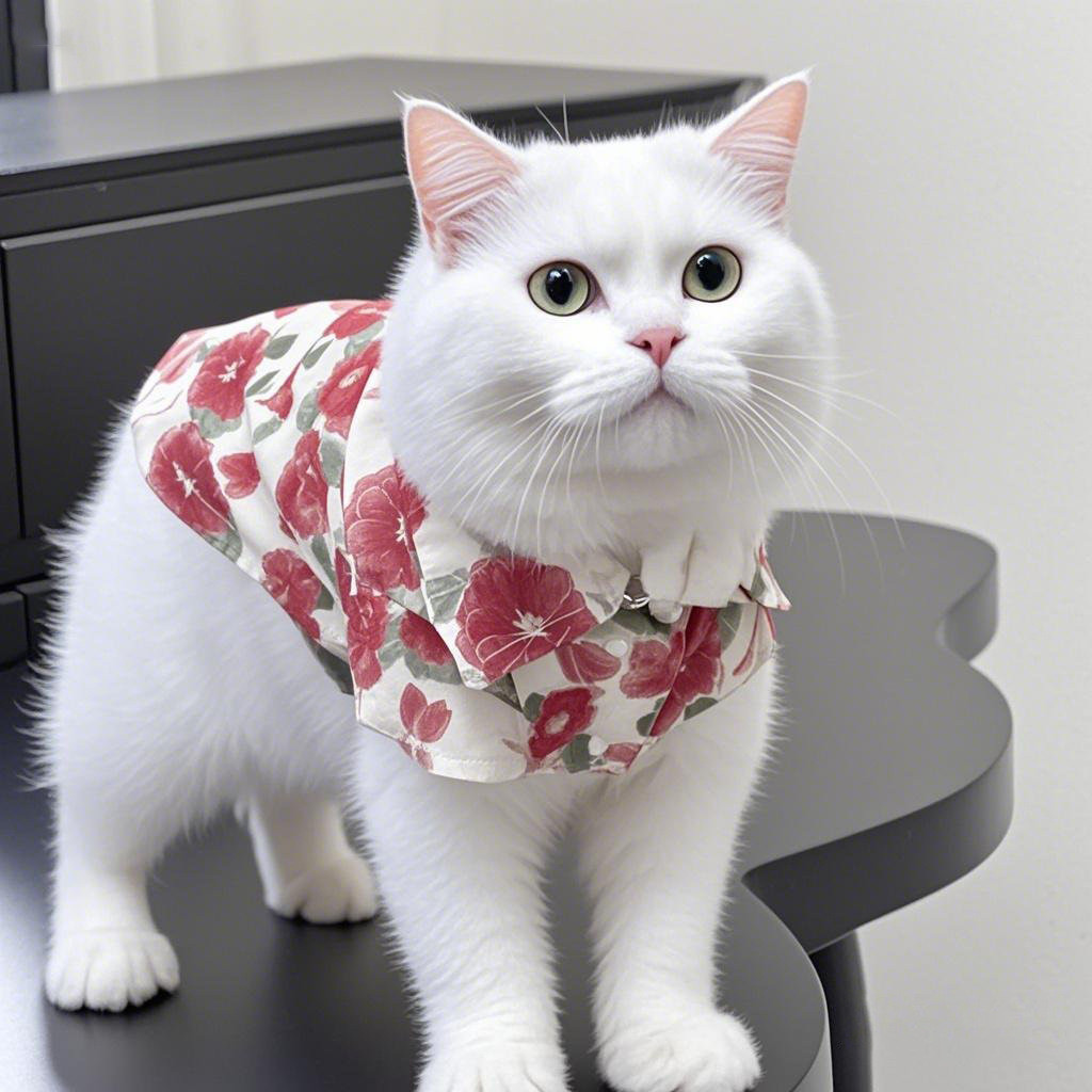 [Pet Wardrobe]Kemeja liburan gaya Korea baru untuk anjing kecil dan sedang, pakaian anti-rontok AC