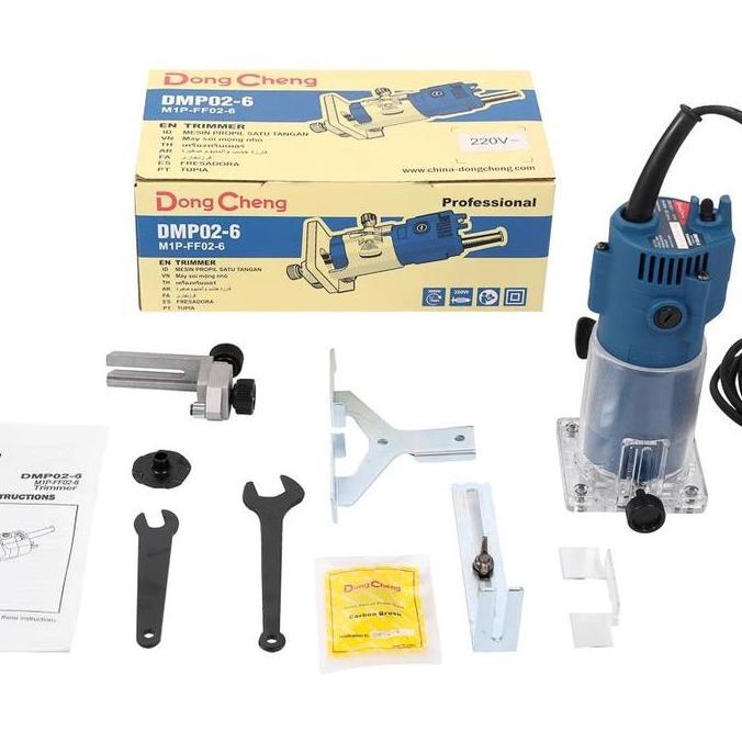 Promo Dongcheng Dmp 02-6 Mesin Profil Kayu Trimmer 6 Mm Alat Ruter Router Profilling Cod