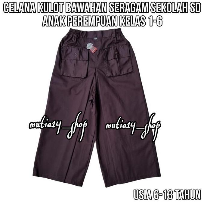 rok celana kulot Panjang seragam pramuka sekolah SD anak perempuan