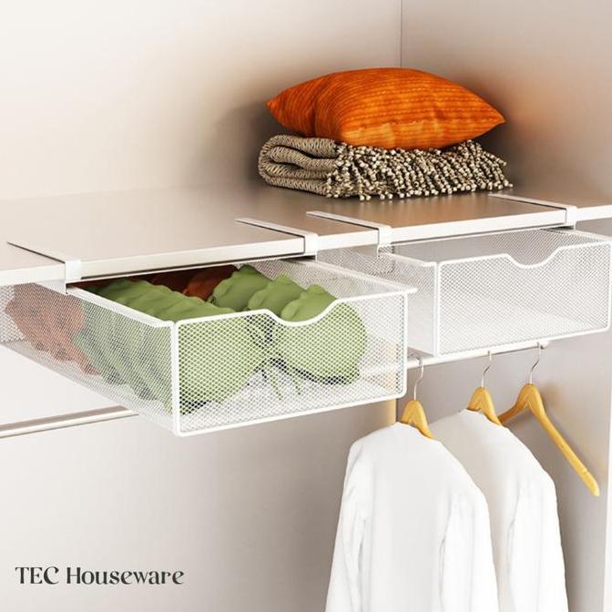 TECHIKO Organizer Keranjang Jaring Kawat Stainless Kotak Penyimpanan