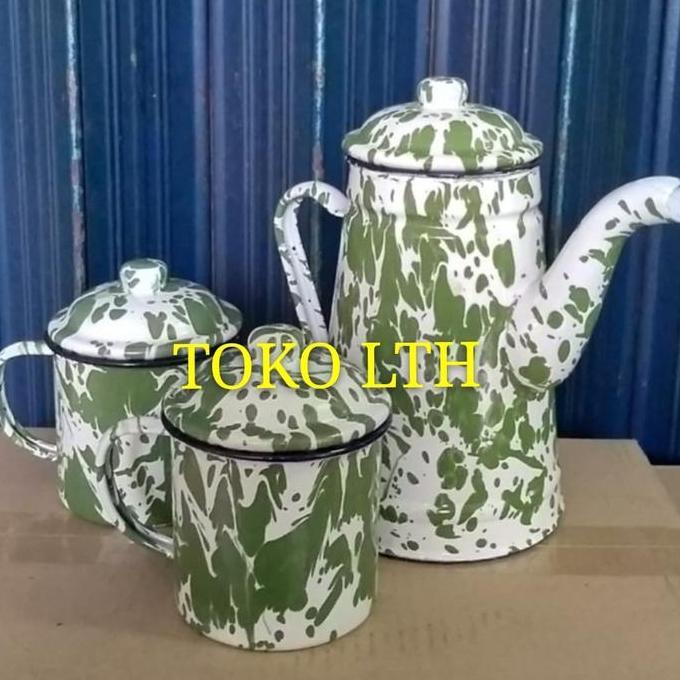 TEKO JADUL SET 2 PCS MUG LURIK 10 cm / TEKO LURIK BLIRIK BLURIK SET