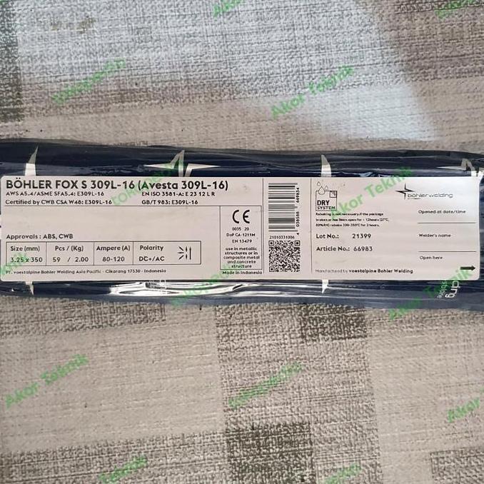 Promo Kawat Las Bohler 309L 3,2Mm Cod