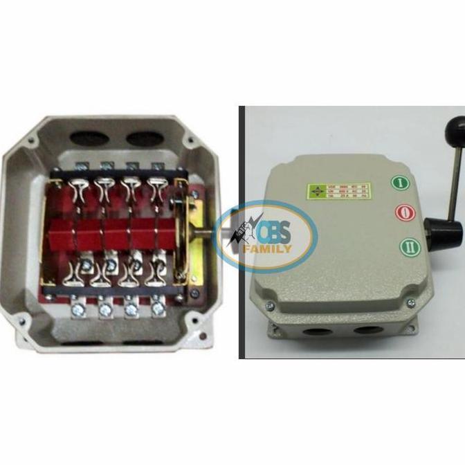 Promo Nk Ohm Saklar Gz25 / 4Pole 25Ampere On - Off - On Mata Pisau Cod