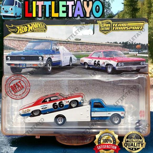 Hot Wheels Team Transport 66 Chevelle 72 Chevy Ramp Truck Premium Mattel