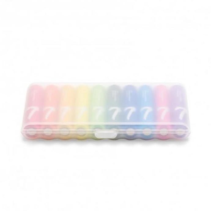 SET 10 PCS BATU BATRE BATERAI ALKALINE AAA NON RECHARGEABLE WITH KOTAK