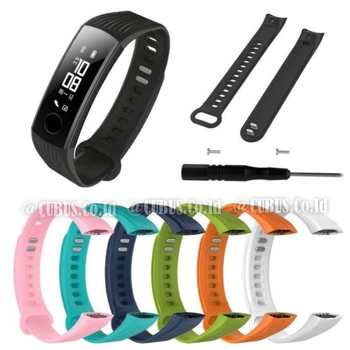 Silikon Strap/Tali jam tangan Rubber FOR HUAWEI HONOR BAND 3