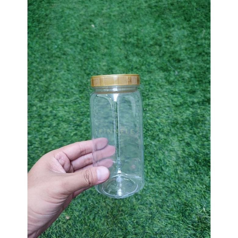 Bisa Cod Toples Plastik 500Ml 700Ml Hexagonal / Toples Bawang Goreng / Toples Segi Enam / Toples Sna
