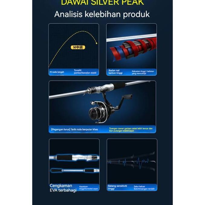 DAIWA Rod Casting Rod Spinning Rod Fishing BC Rod Jigging Joran Pancing Sea Fishing Pole Portable Ba