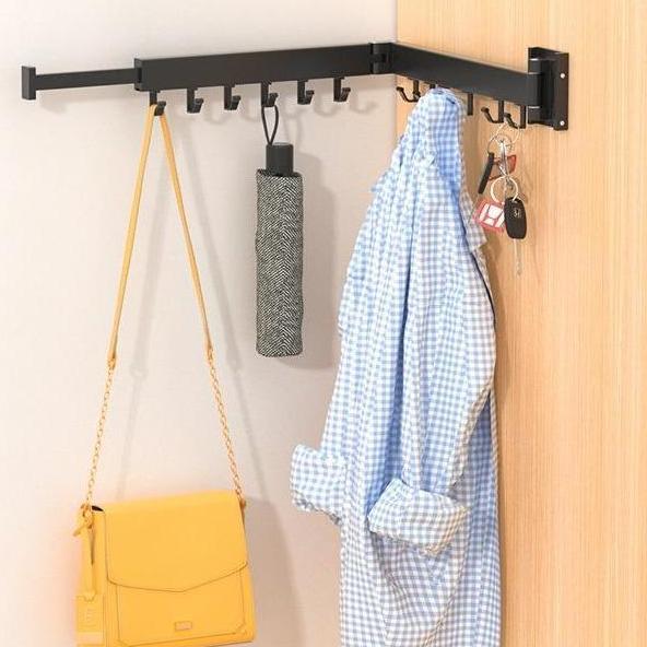 COD Jemuran Dinding Baju aluminium jemuran Lipat Gantung