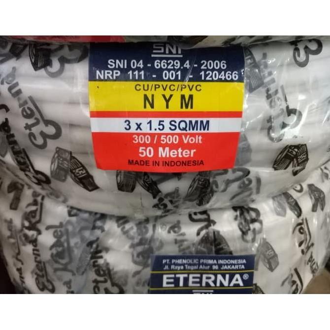 Kabel ETERNA NYM 3x1.5 Kabel Listrik ETERNA NYM ETERNA 3x1.5