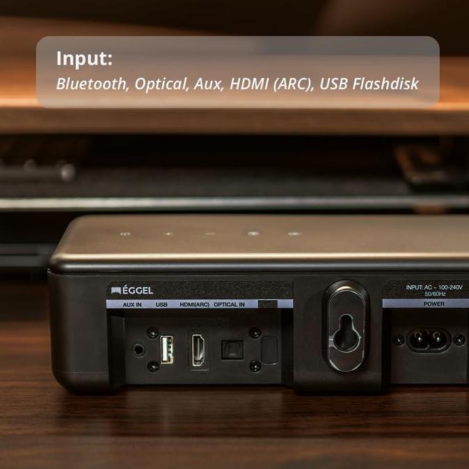 Eggel Stage SoundBar / Sound Bar with Built-In Woofer