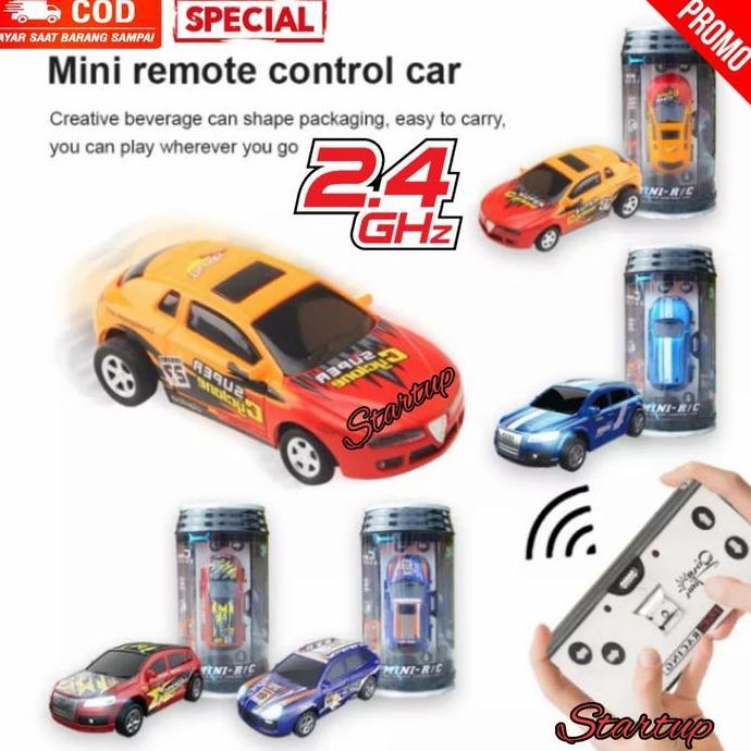 Mainan Mobil Remote Control Mini RC Car Dalam Kemasan Kaleng