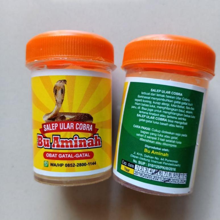 Salep Ular Cobra Asli Ibu Aminah Untuk Luka Dan Gatal