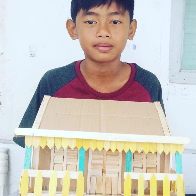rumah miniatur kardus KS