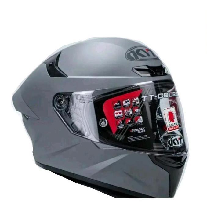 HELM KYT TT COURSE SOLID STANDAR / HELM KYT TT CORSE PAKET GANTENG STANDAR SNI DAN DOT helm motor fu
